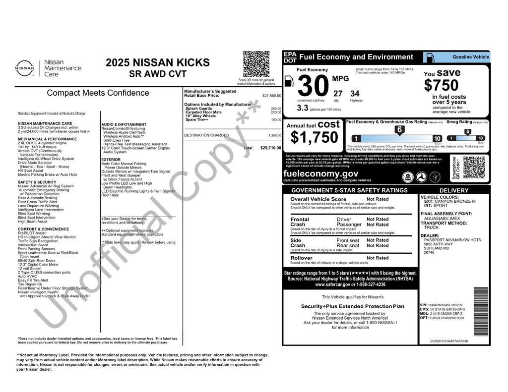 2025 Nissan Kicks SR