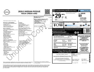 2026 Nissan Rogue Rock Creek