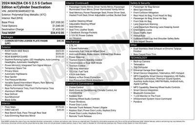 2024 Mazda Mazda CX-5 2.5 S Carbon Edition