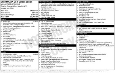 2023 Mazda Mazda CX-9 Carbon Edition