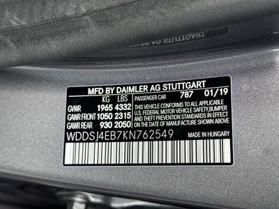 2019 Mercedes-Benz CLA CLA 250