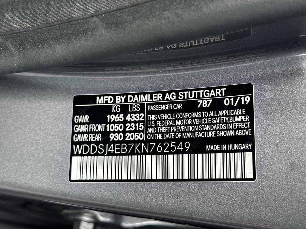 2019 Mercedes-Benz CLA CLA 250