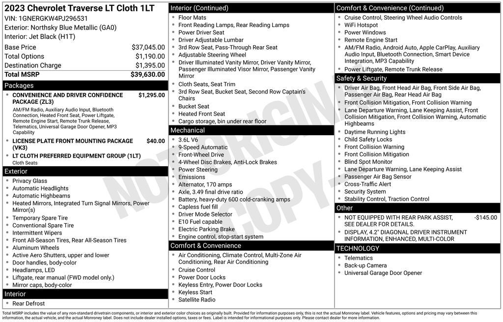 2023 Chevrolet Traverse LT 1LT