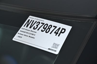 2020 Nissan Maxima Platinum Certified Select