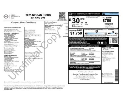 2025 Nissan Kicks SR Nissan Certified