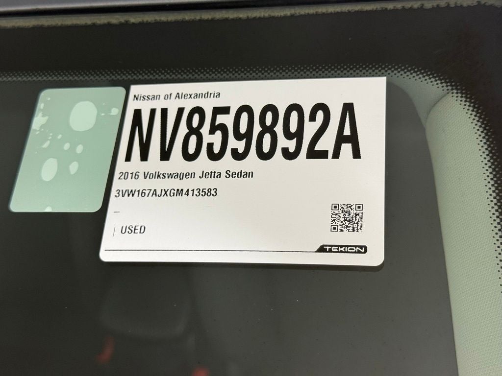 2016 Volkswagen Jetta 1.4T S