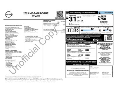 2023 Nissan Rogue SV Nissan Certified