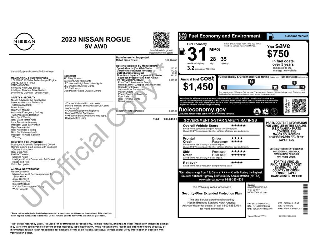 2023 Nissan Rogue SV Premium Nissan Certified