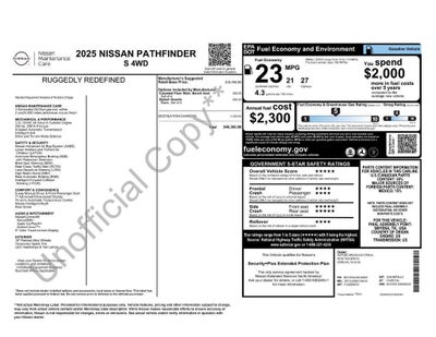 2025 Nissan Pathfinder S Nissan Certified