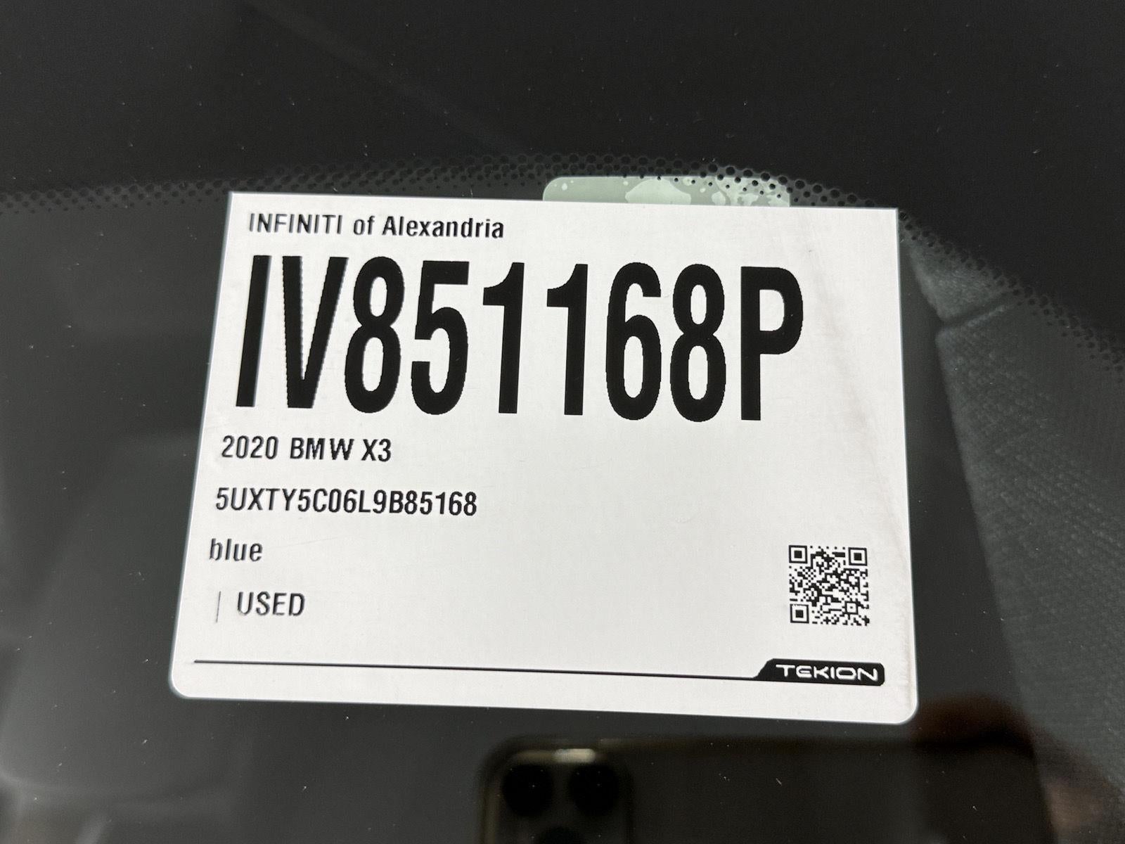 2020 BMW X3 xDrive30i
