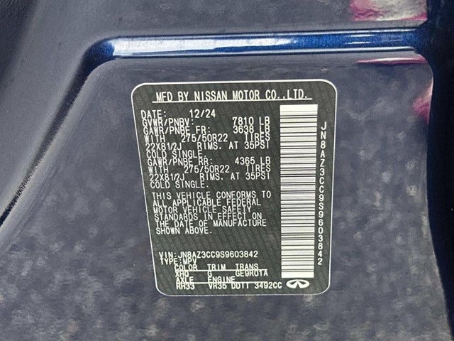 2025 INFINITI Qx80 AUTOGRAPH