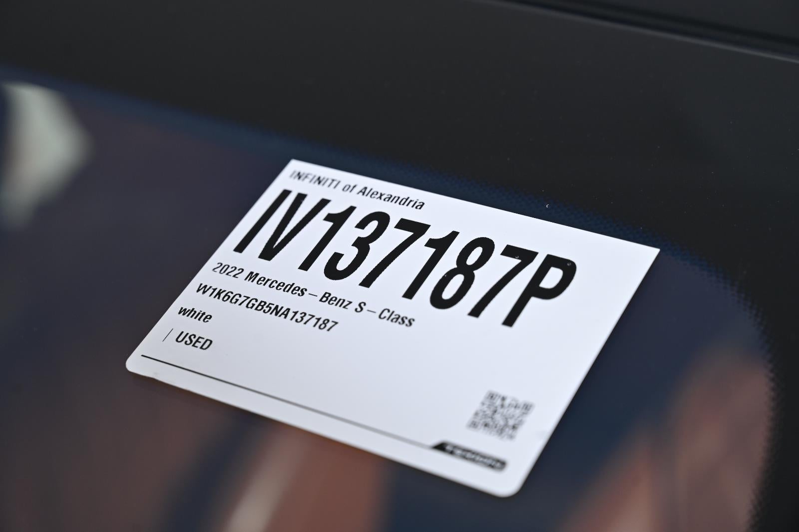 2022 Mercedes-Benz S-Class S 580