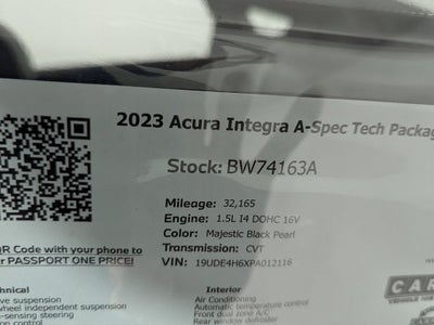 2023 Acura Integra A-Spec Tech Package
