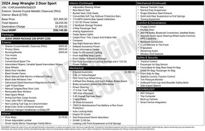2024 Jeep Wrangler Sport