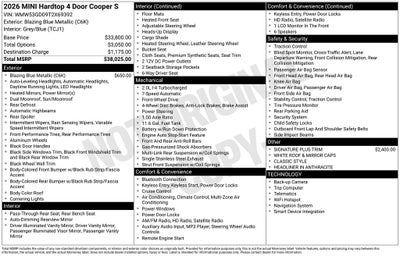 2026 MINI Cooper S Base