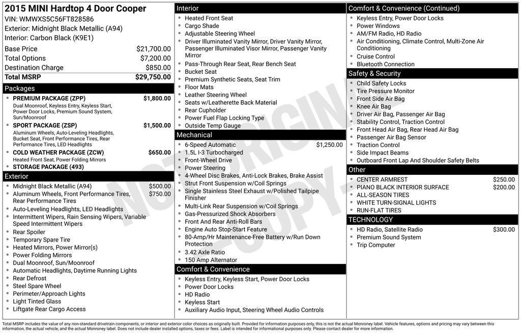 2015 MINI Cooper Base