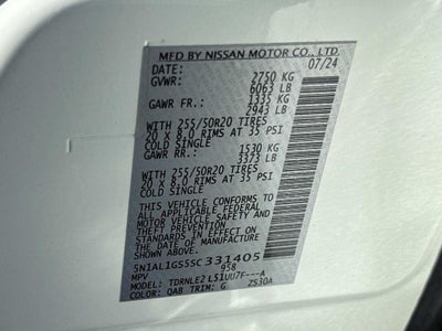 2025 INFINITI QX60 SENSORY