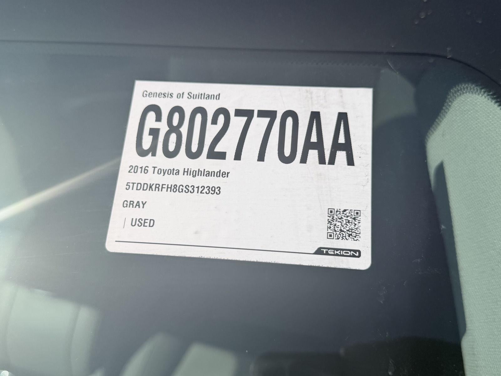 2016 Toyota Highlander Limited
