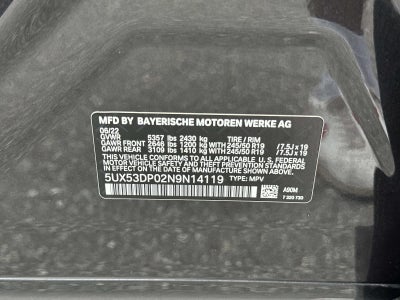 2022 BMW X3 xDrive30i