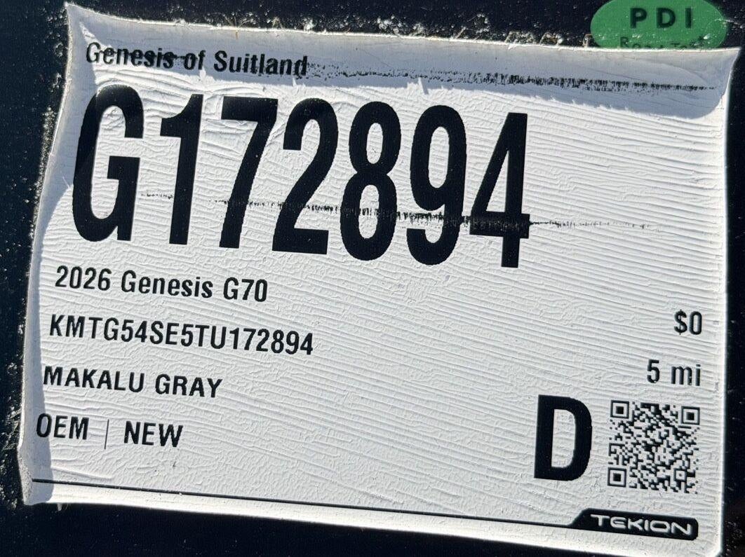 2026 Genesis G70 3.3T Sport Prestige