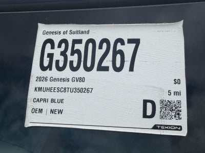2026 Genesis GV80 3.5T Prestige