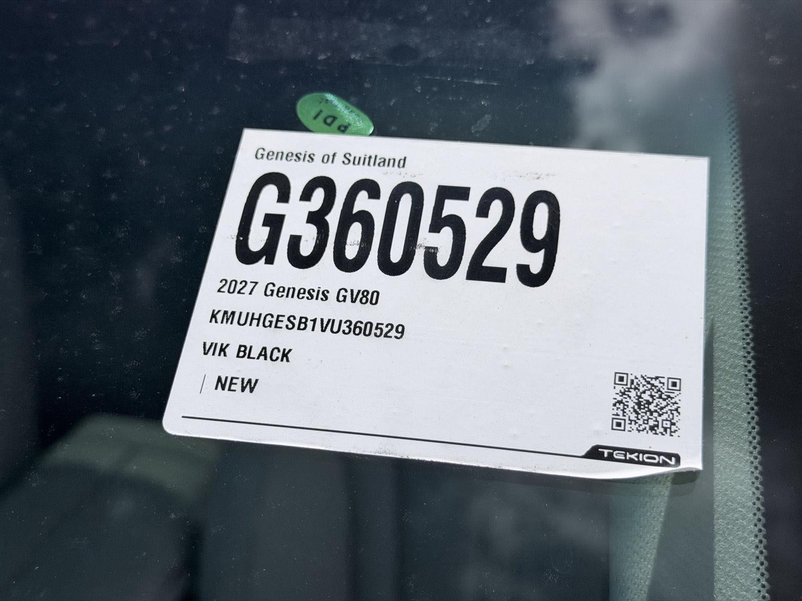 2027 Genesis GV80 2.5T SELECT