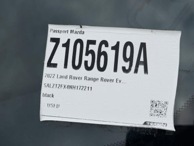 2022 Land Rover Range Rover Evoque R-Dynamic S