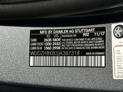 2018 Mercedes-Benz E-Class AMG® E 63 S