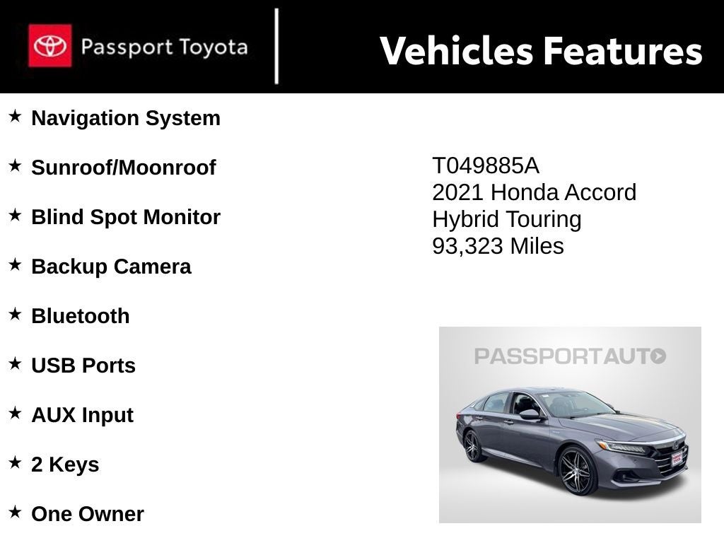 2021 Honda Accord Hybrid Touring