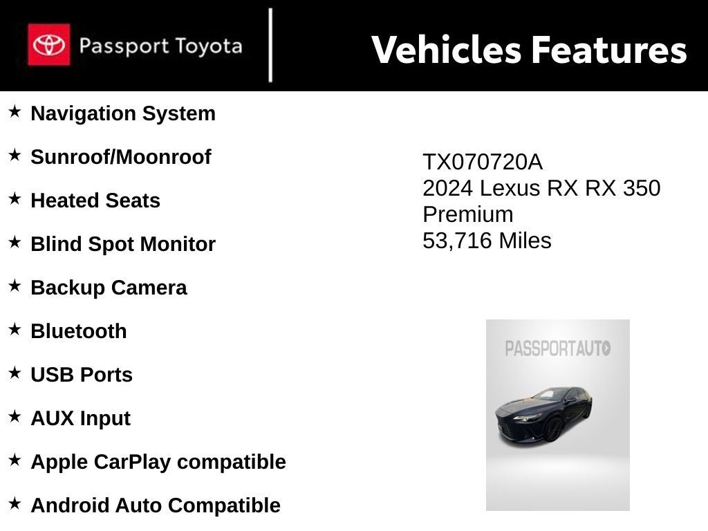 2024 Lexus RX 350 Premium