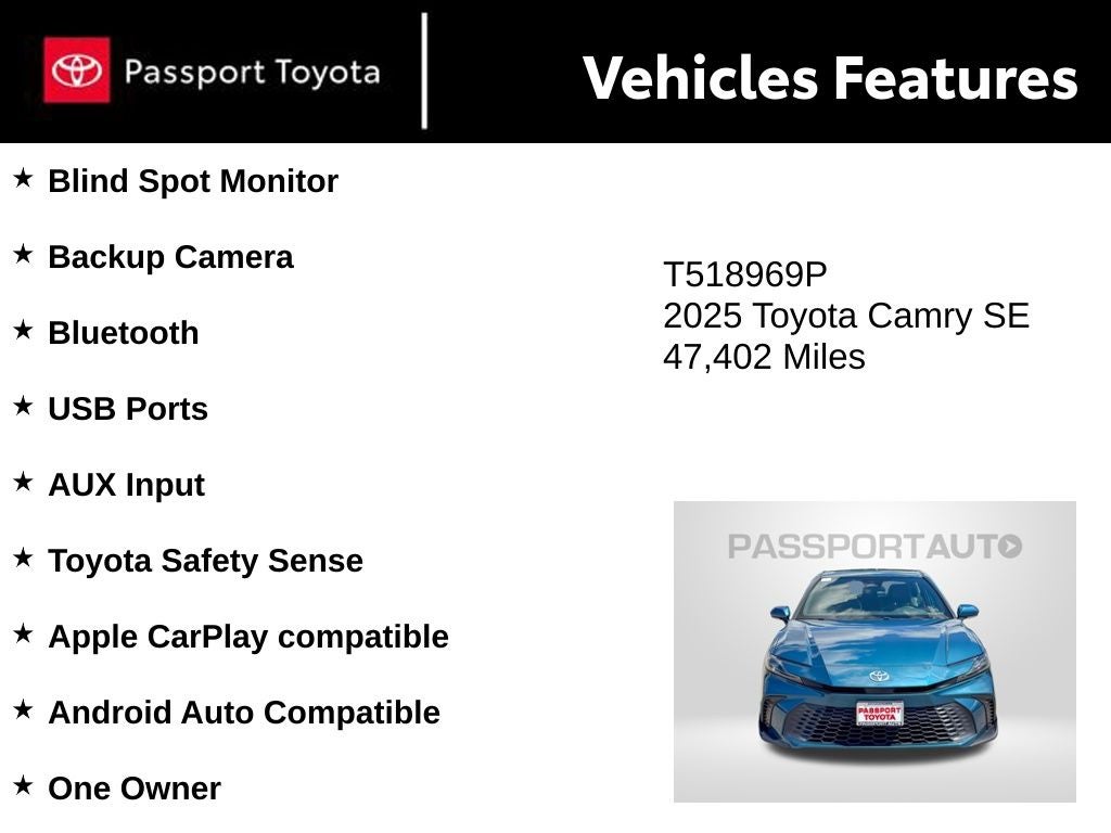 2025 Toyota Camry SE