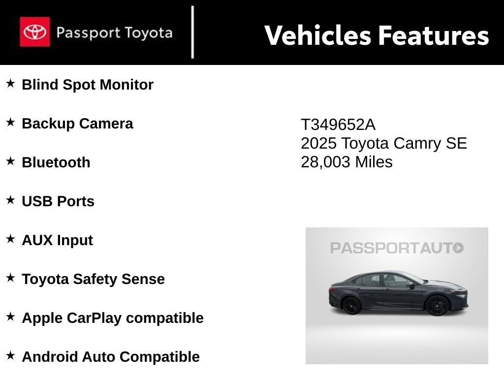 2025 Toyota Camry SE