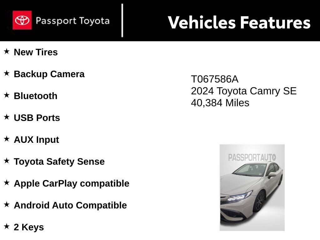 2024 Toyota Camry SE
