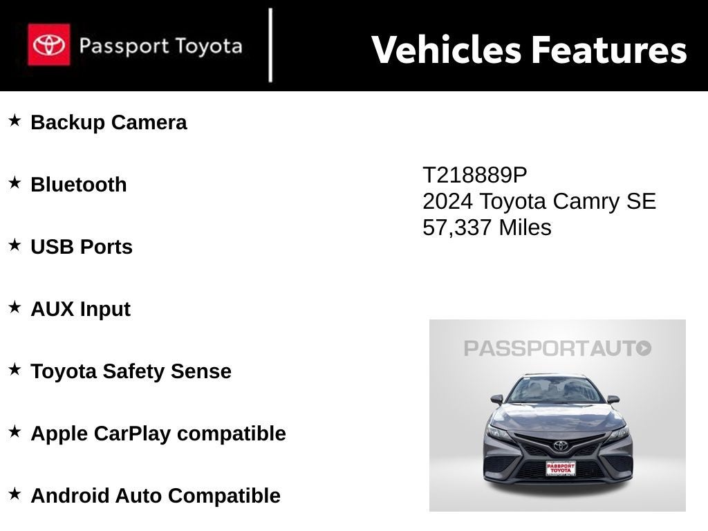 2024 Toyota Camry SE