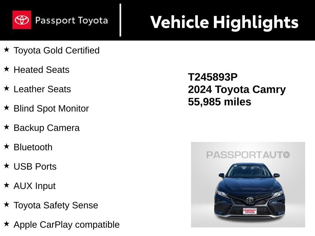 2024 Toyota Camry XSE