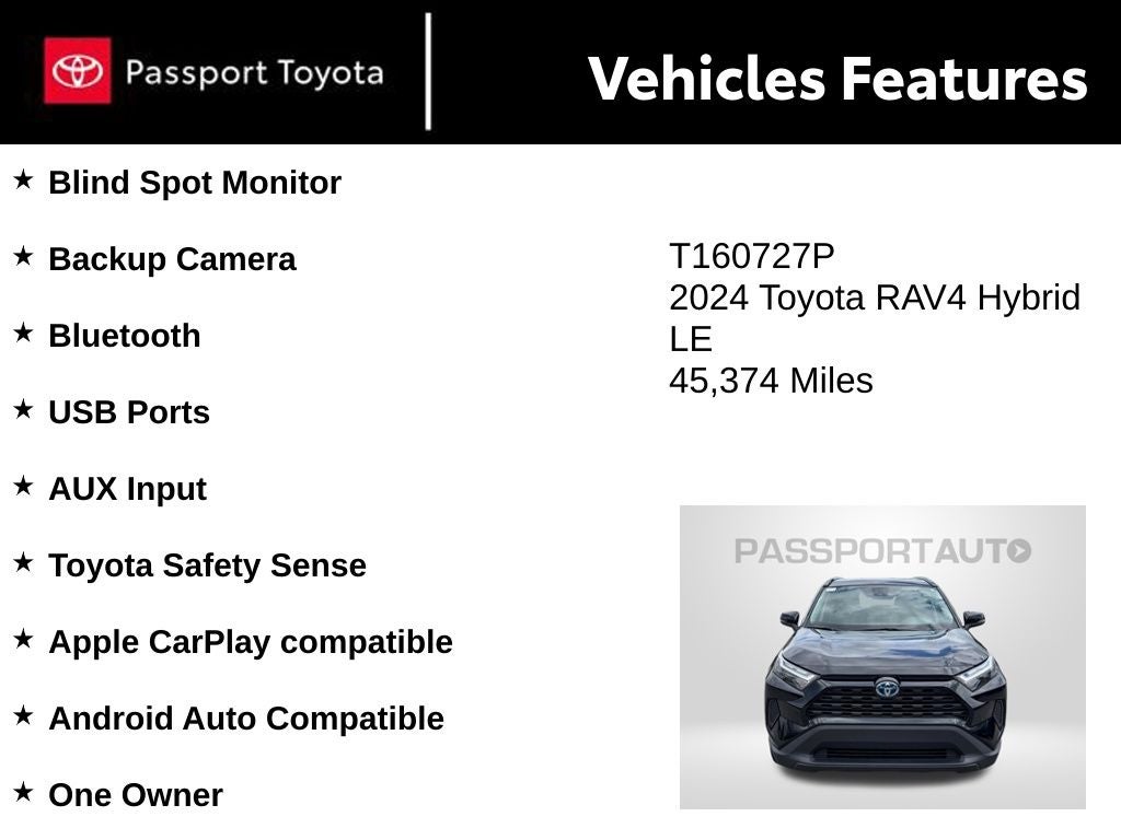 2024 Toyota RAV4 Hybrid LE