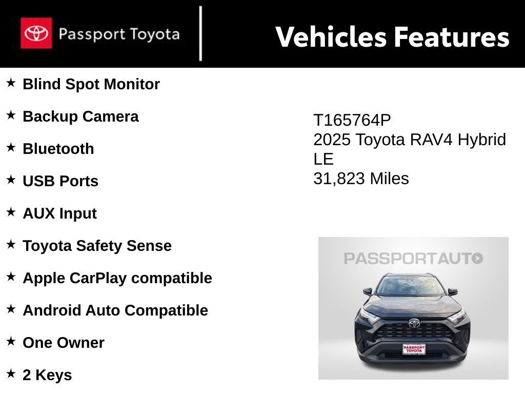 2025 Toyota RAV4 Hybrid LE