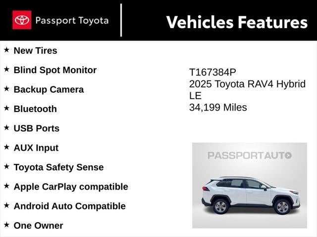 2025 Toyota RAV4 Hybrid LE