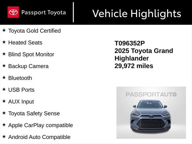 2025 Toyota Grand Highlander XLE