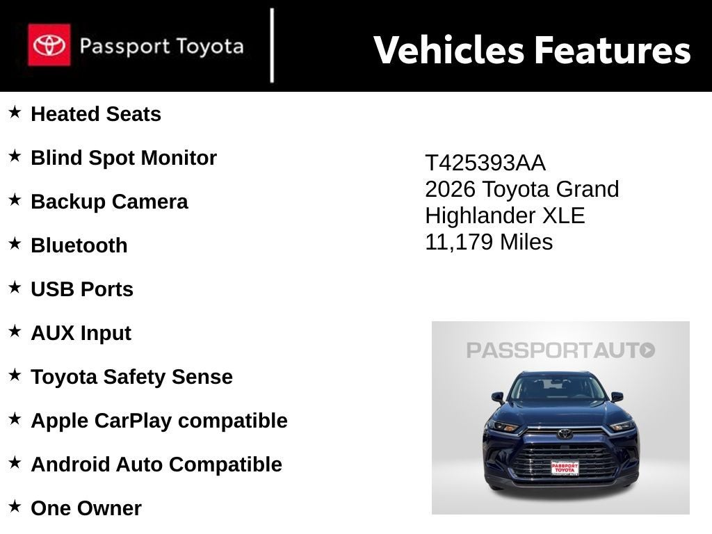 2026 Toyota Grand Highlander XLE