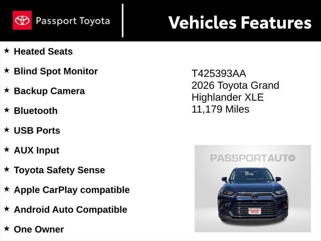 2026 Toyota Grand Highlander XLE