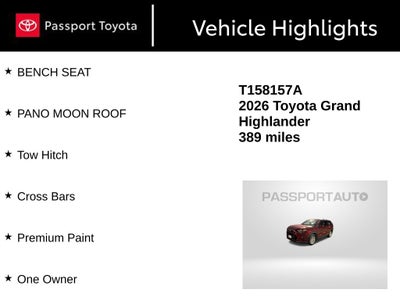 2026 Toyota Grand Highlander XLE