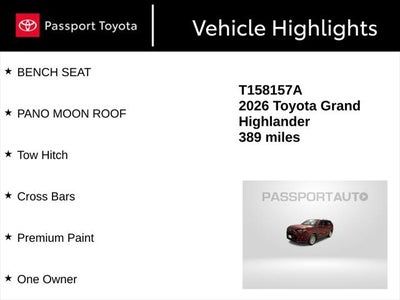 2026 Toyota Grand Highlander XLE