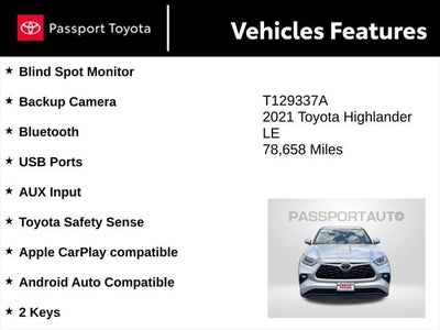 2021 Toyota Highlander LE