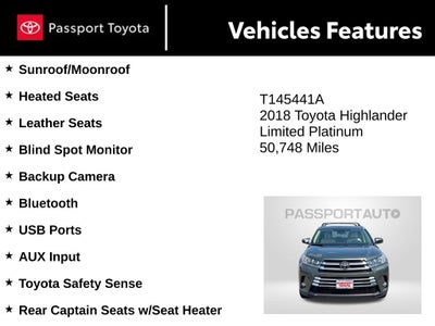 2018 Toyota Highlander Limited Platinum