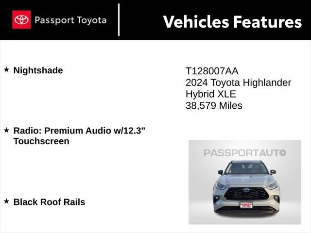 2024 Toyota Highlander Hybrid XLE