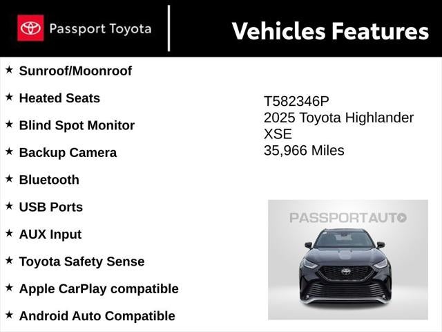 2025 Toyota Highlander XSE