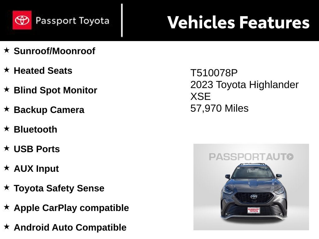 2023 Toyota Highlander XSE