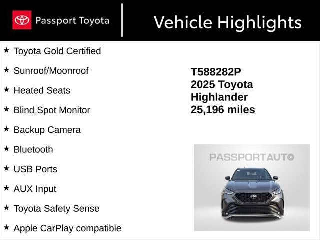 2025 Toyota Highlander XSE