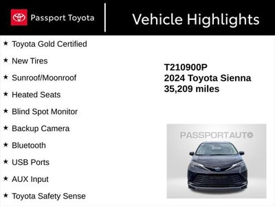 2024 Toyota Sienna XLE 8 Passenger